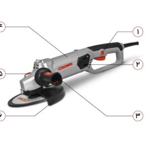 فرز آهنگری 1500 وات 180 میلیمتر کرون مدل CT13508