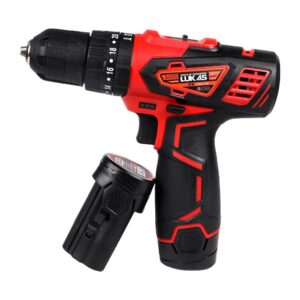 دریل پیچ گوشتی شارژی لوکاس مدل LS09-12VT با 2 باتری لیتیومی 2 آمپر ساعت