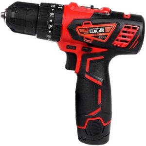 دریل پیچ گوشتی شارژی چکشی لوکاس مدل LS09-12VT با 2 باتری لیتیومی 2 آمپر ساعت
