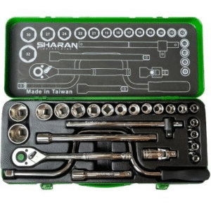 جعبه بکس شاران مدل SM24-6PT مجموعه 24 عددی درایو 1/2 اینچ