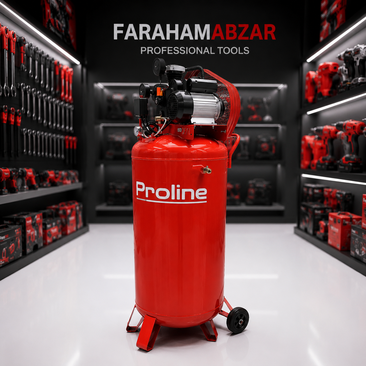 کمپرسور 350 لیتری دینام مس عمودی پرولاین
