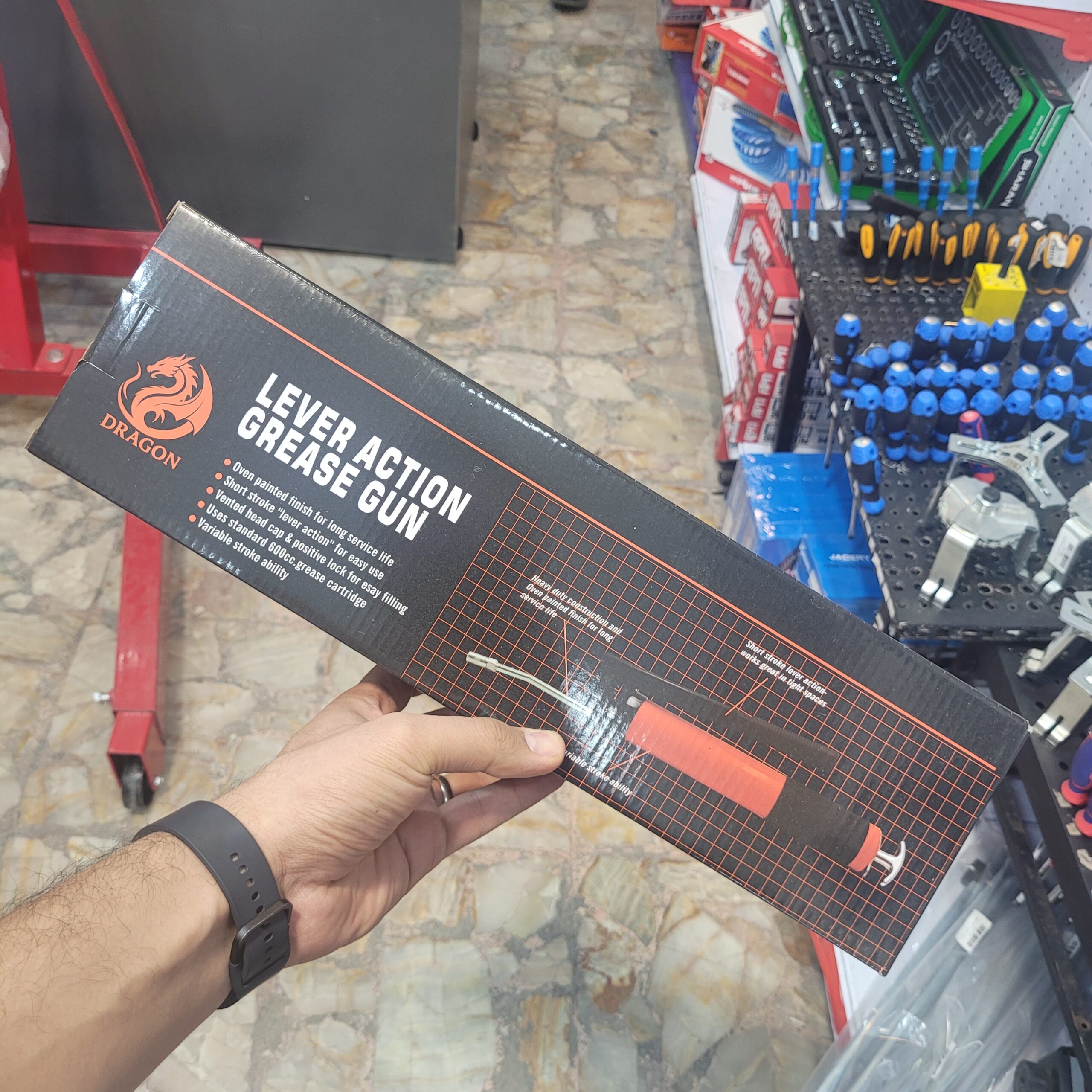 گریس پمپ دستی 600cc دراگون - تصویر 3