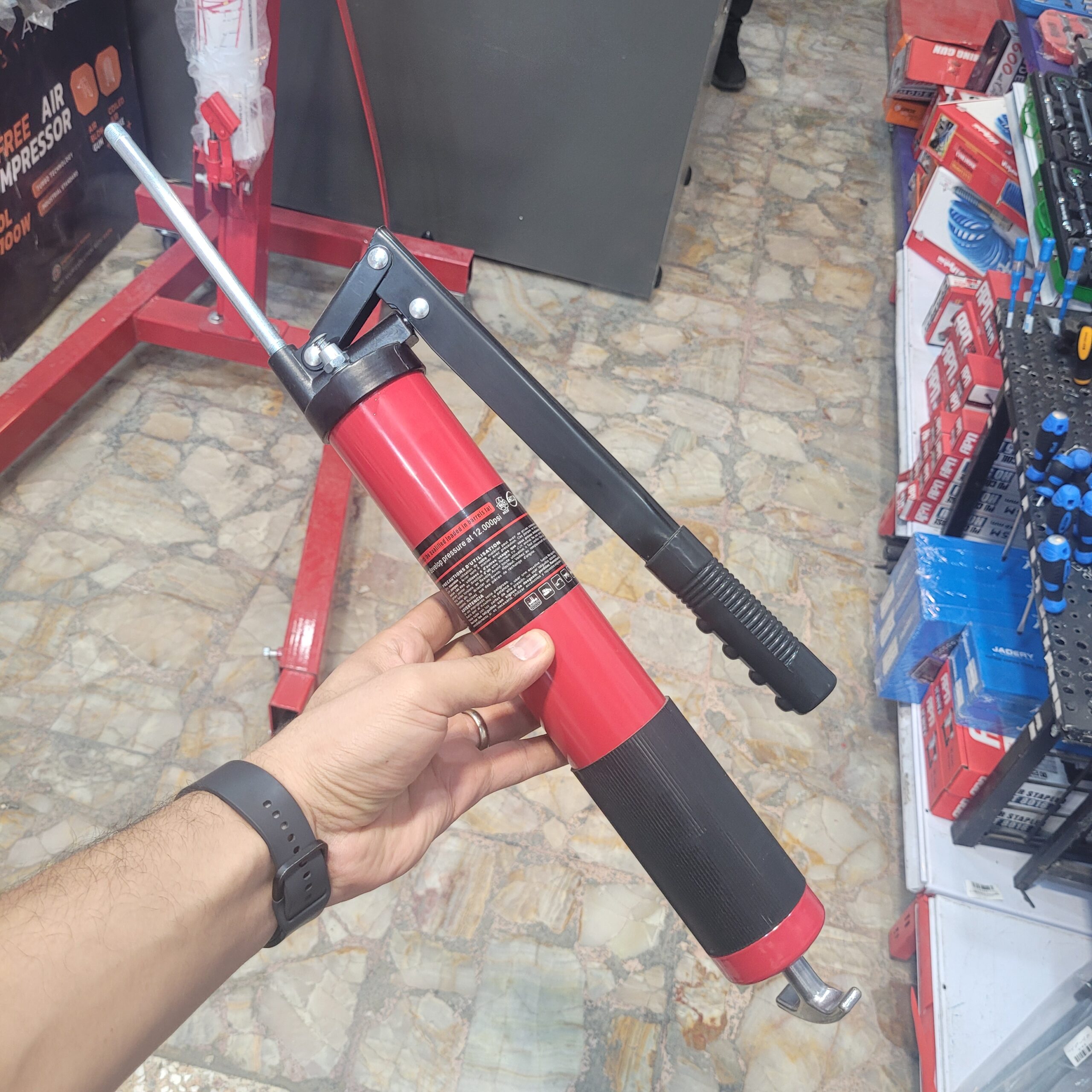 گریس پمپ دستی 600cc دراگون - تصویر 2