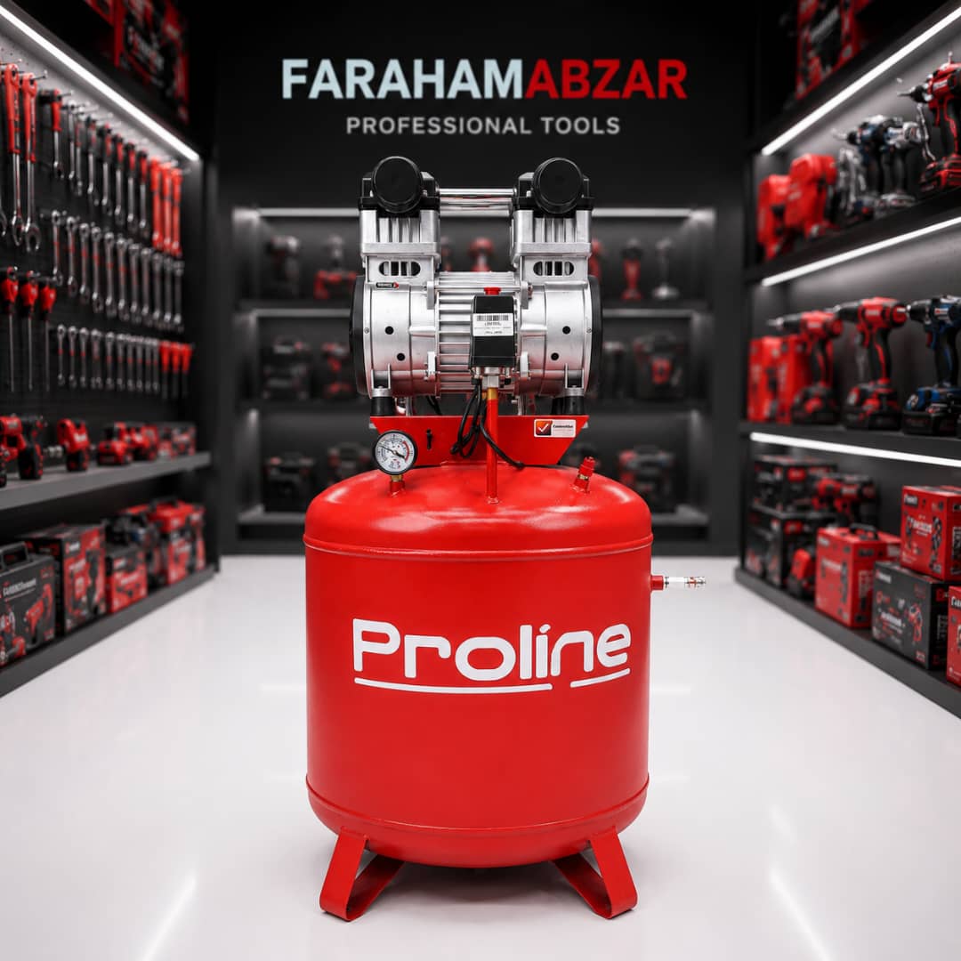 کمپرسور 100 لیتری 1100 وات سایلنت تک موتور پرولاین - تصویر 2
