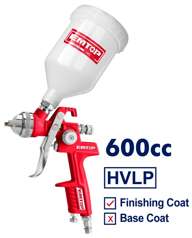 پیستوله کاسه رو سه تنظیم 600cc ام تاپ